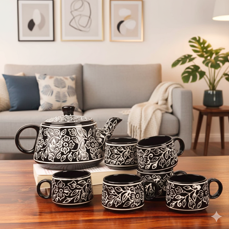 local-kala-alive-tea-set-black-beauty-set-of-7