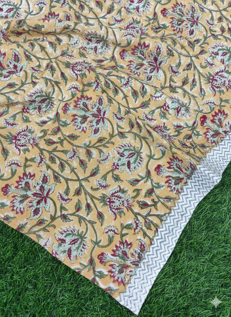 aenak-light-peach-floral-handblock-waffle-cotton-towel-copy