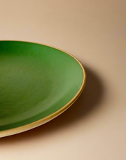 Nurture India Army Green Dinner Plates 10-Inch