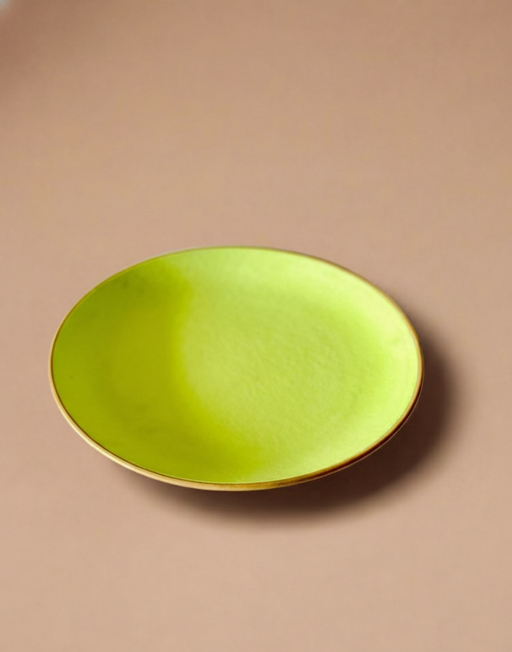 Nurture India Lime Green Dinner Plates 10-Inch