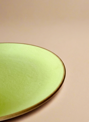 Nurture India Lime Green Dinner Plates 10-Inch