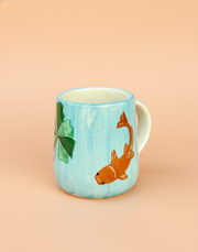 Nurture India Koi Fish Ceramic Mug 10-oz
