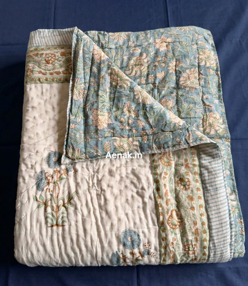 aenak-yellow-chevron-elephant-handblock-reversible-mulmul-cotton-quilt-copy