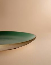 Nurture India Army Green Dinner Plates 10-Inch