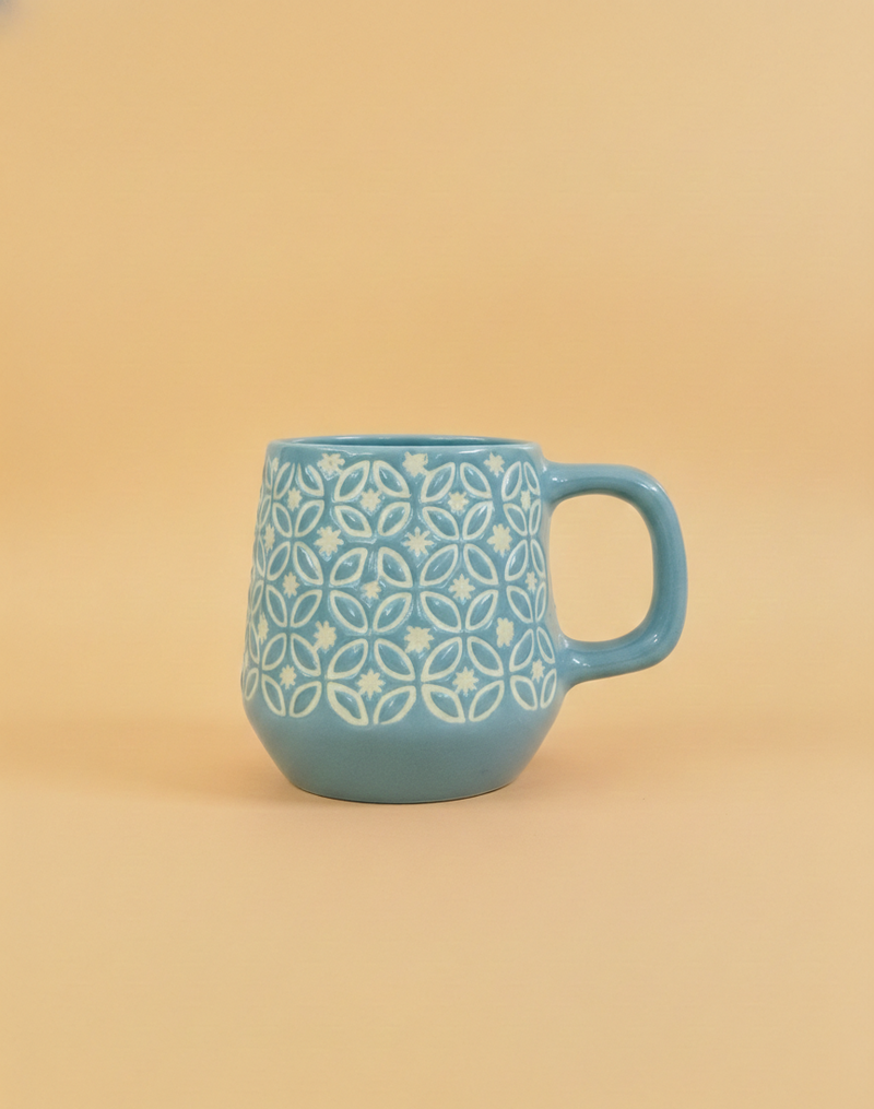 Nurture India Mughal Inspired Jaal Mug 4-Piece Set