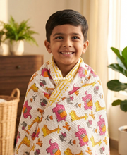 aenak-elephant-giraffe-rocket-handblock-printed-waffle-cotton-bathing-towel
