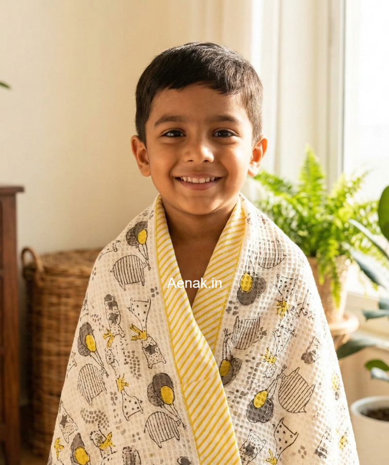aenak-grey-animals-handblock-printed-waffle-cotton-bathing-towel