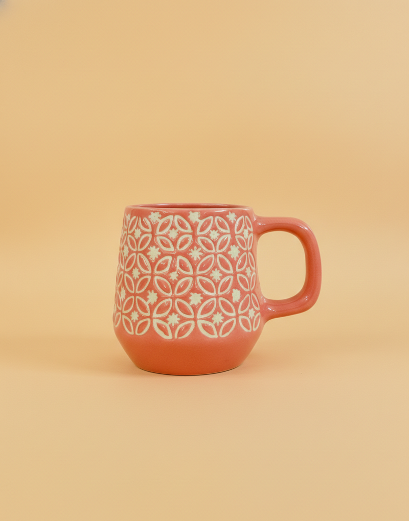 Nurture India Mughal Inspired Jaal Mug 4-Piece Set