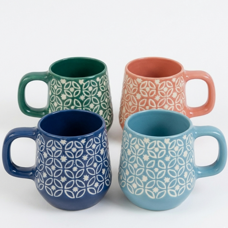 nurture-india-mughal-inspired-jaal-mug-set-of-4
