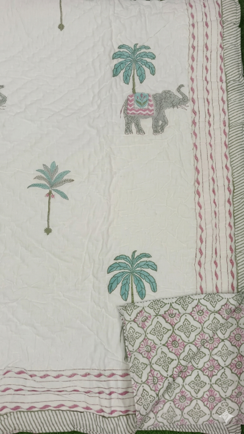 aenak-grey-elephant-handblock-bedsheet-quilt-combo-set