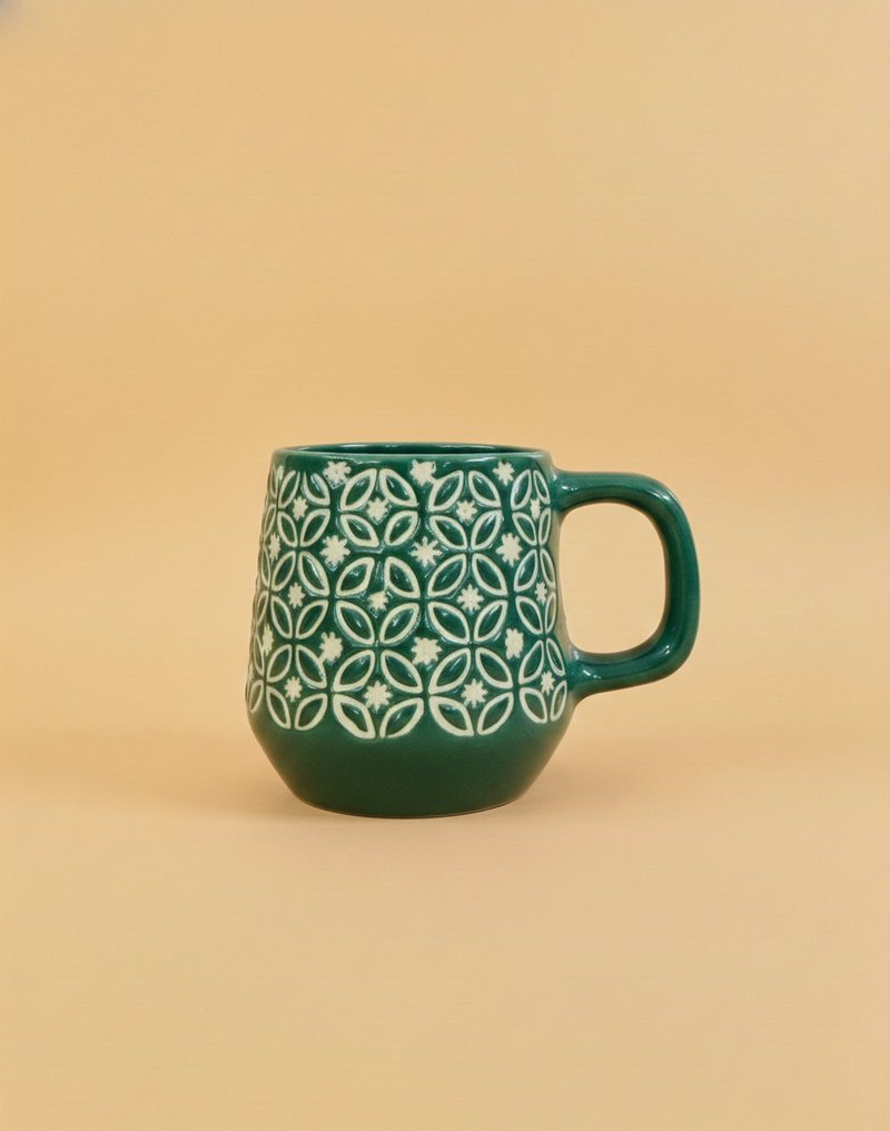 Nurture India Mughal Inspired Jaal Mug 4-Piece Set