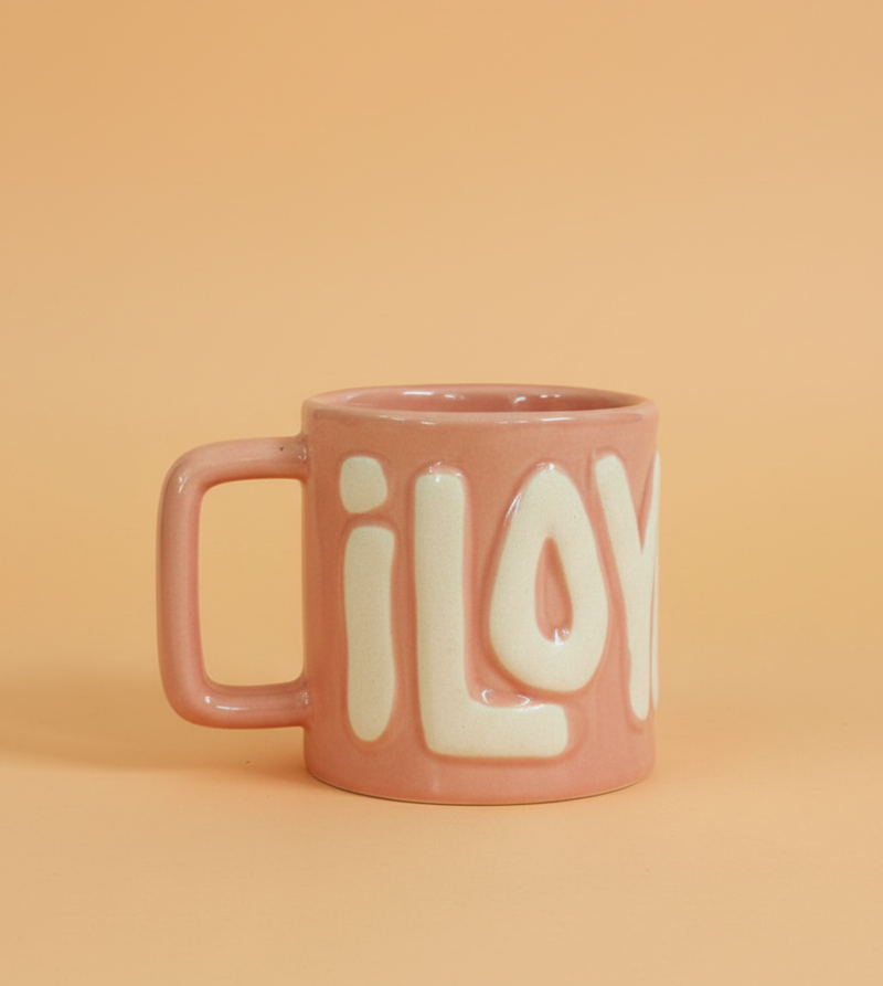 Nurture India I Love You Pink Mug 12-oz