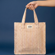 aenak-pink-orange-striped-handblock-lunch-bag