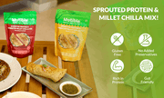 Natible Variety Pack - Sprouted Protein and Sprouted Millet Chilla Mix – Savory Indian Pancake Mix (Pack of 3)