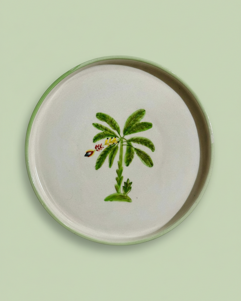 Nurture India Go Bananas Ceramic Plates 8-Inch