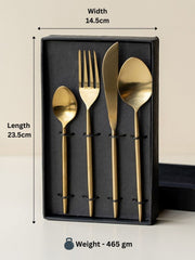 Nyra® 4-Pc Gold Stainless Steel Cutlery Set – Kitchenware