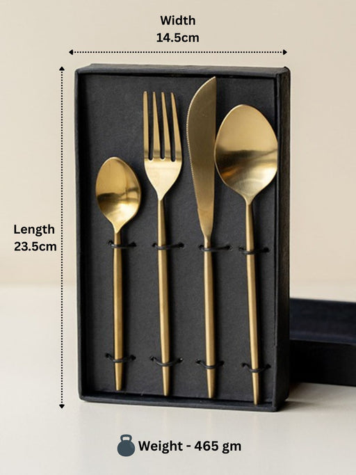 Nyra® 4-Pc Gold Stainless Steel Cutlery Set – Kitchenware