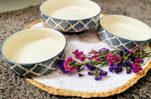 Vintage Ceramic Serving Bowl Set Of 3