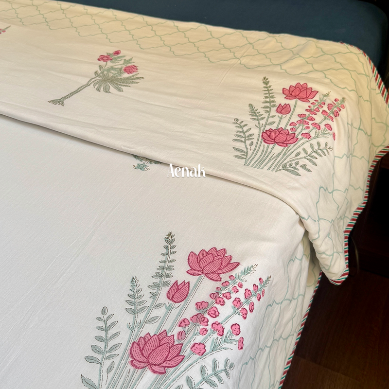 aenak-green-ashoka-handblock-printed-mulmul-cotton-reversible-dohar