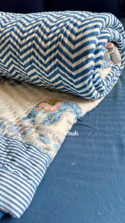 aenak-blue-chevron-elephant-handblock-printed-reversible-mulmul-cotton-quilt