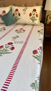 aenak-red-dahlia-floral-handblock-printed-premium-cotton-set-bedsheet