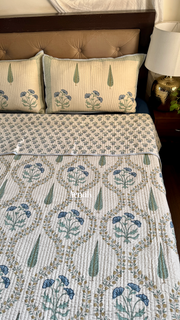 aenak-blue-poppy-jaal-handblock-printed-reversible-straight-quilted-bedcover-set-beige-base