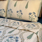 aenak-blue-poppy-jaal-handblock-printed-reversible-straight-quilted-bedcover-set-beige-base