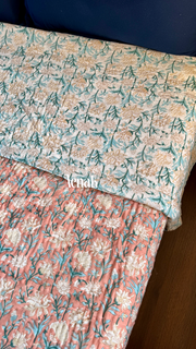 aenak-dark-peach-floral-handblock-printed-reversible-mulmul-cotton-quilt