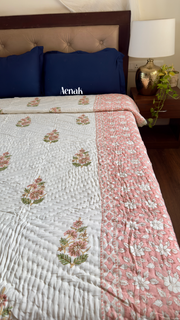 aenak-peach-dahlia-handblock-printed-reversible-mulmul-cotton-quilt