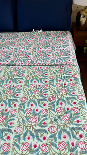 aenak-red-anaar-baag-handblock-bedsheet-dohar-combo-set