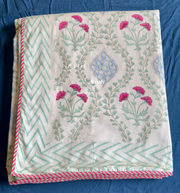 aenak-pink-poppy-jaal-handblock-printed-mulmul-cotton-reversible-dohar-non-white