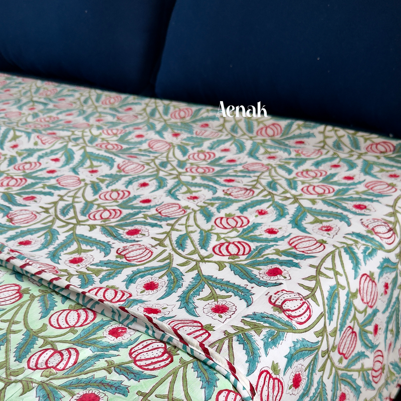 aenak-red-anaar-baag-handblock-bedsheet-dohar-combo-set