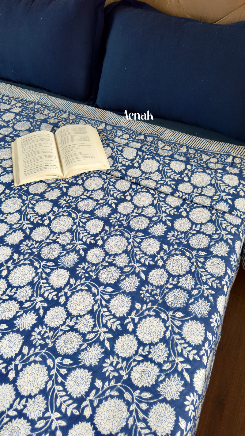 aenak-blue-floral-garden-handblock-printed-mulmul-cotton-reversible-dohar