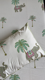 aenak-grey-elephant-handblock-bedsheet-dohar-combo-set