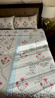 aenak-red-blue-jaal-handblock-bedsheet-comforter-bedcover-combo-set