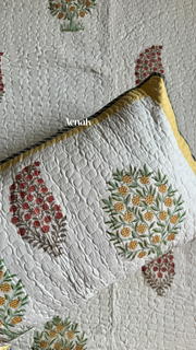aenak-yellow-red-phool-boota-handblock-printed-reversible-quilted-bedcover-set