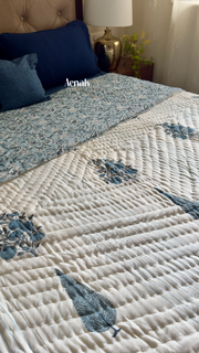 aenak-blue-phool-boota-handblock-printed-reversible-mulmul-cotton-quilt