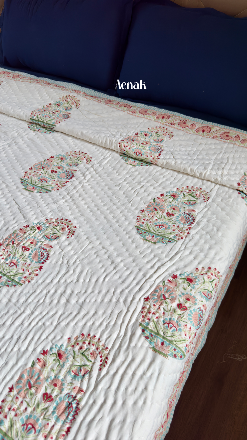 aenak-pink-kairi-handblock-printed-reversible-mulmul-cotton-quilt