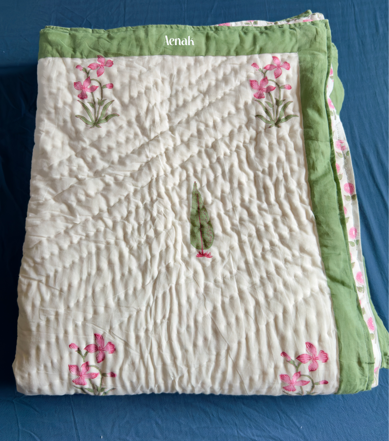 aenak-pink-periwinkle-handblock-printed-reversible-mulmul-cotton-quilt