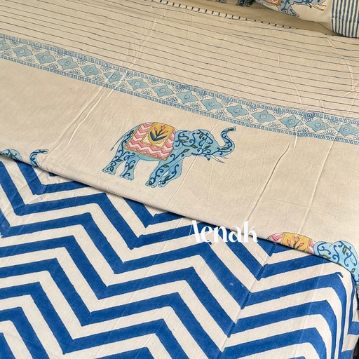 aenak-blue-chevron-elephant-handblock-duvet-quilt-cover