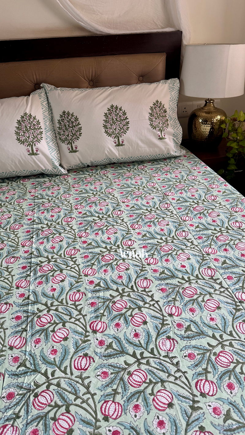 aenak-red-anaar-baag-handblock-printed-premium-cotton-set-bedsheet