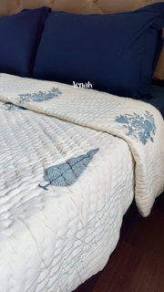 aenak-blue-phool-boota-handblock-printed-reversible-mulmul-cotton-quilt