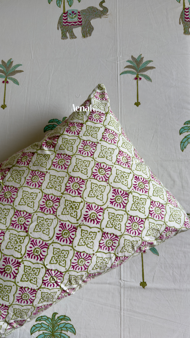 aenak-grey-elephant-handblock-printed-premium-cotton-fitted-bedsheet-set
