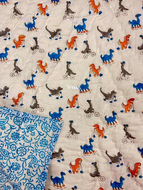 aenak-blue-rocket-handblock-printed-reversible-mulmul-cotton-quilt-copy