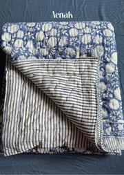 aenak-blue-floral-garden-handblock-reversible-mulmul-cotton-quilt