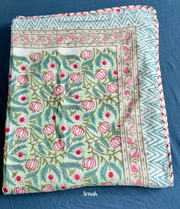 aenak-red-anaar-baag-handblock-bedsheet-dohar-combo-set