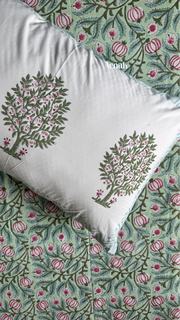 aenak-red-anaar-baag-handblock-bedsheet-dohar-combo-set