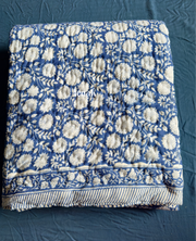 aenak-blue-floral-garden-handblock-reversible-mulmul-cotton-quilt