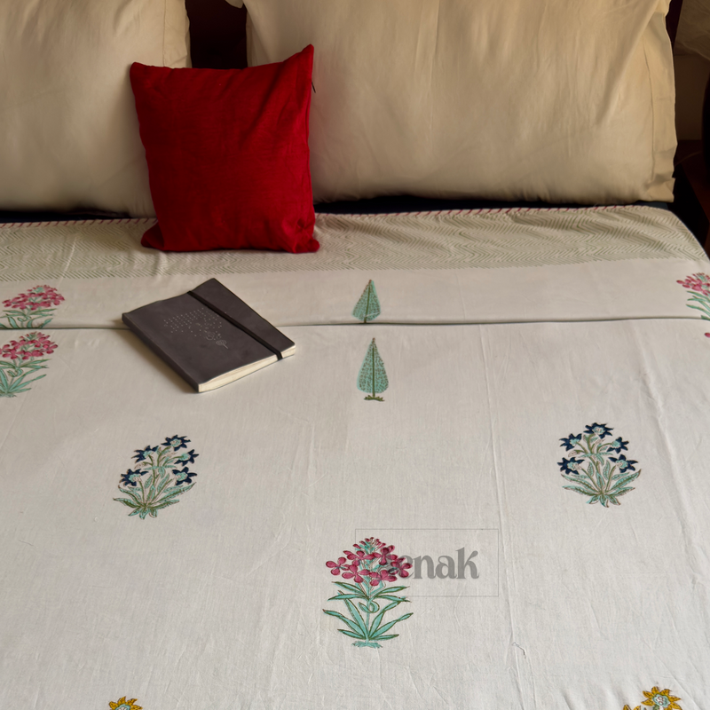 aenak-green-jaal-handblock-printed-mulmul-cotton-reversible-dohar-copy-1