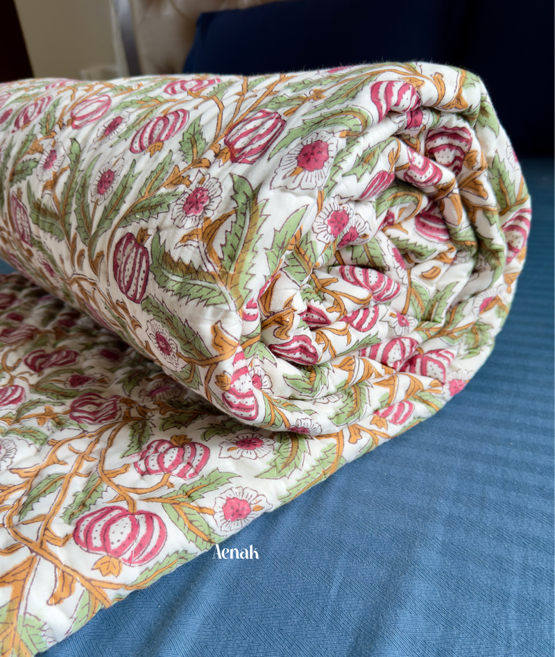 aenak-red-dahlia-handblock-printed-reversible-mulmul-cotton-quilt